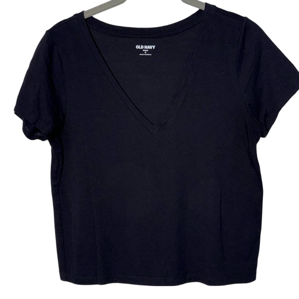 Old Navy Women's Classic Black Short Sleeve Tee Sz Medium
